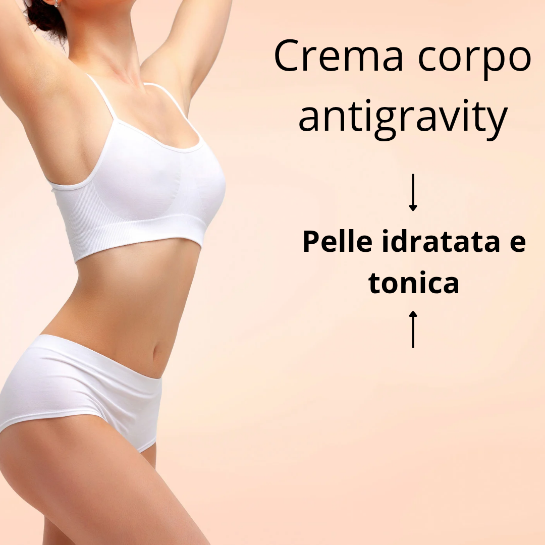 Crema corpo antigravity idratante e rassodante, per tutte le pelli